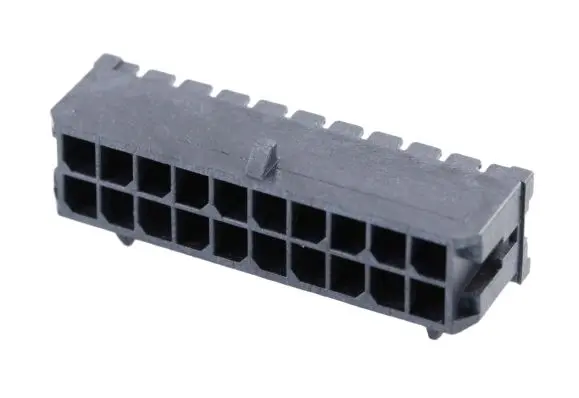 Molex 43045 Leiterplattenleiste gewinkelt, 20-polig / 2-reihig, Raster 3 mm Durchsteckmontage, Kabel-Platine, Ummantelt