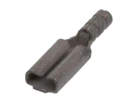 Produktfoto 1 von Molex 19016 Schnellkupplungs-Crimpanschluss, Schwarz, Nicht isoliert, 6.35 x 0.81 mm, Buchse, 24 AWG min, 26 AWG