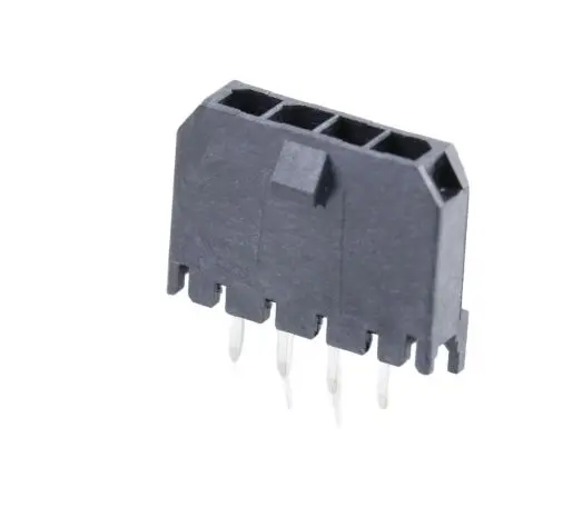 Molex 43650 Leiterplattenleiste Vertikal, 4-polig / 1-reihig, Raster 3 mm Durchsteckmontage, Kabel-Platine, Ummantelt