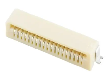 Produktfoto 1 von Molex 52852, Oberfläche gewinkelt FPC-Steckverbinder, 19-polig Stecker / 1-reihig, Raster 1 mm, SMD