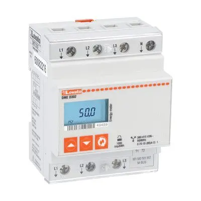 Produktfoto 1 von Lovato DME Energiemessgerät LCD 45 mm Energiemessgerät / 3-phasig