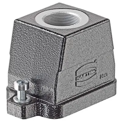 Produktfoto 1 von HARTING Han HP Haube Schraubbefestigung, Kabel 6B Haube für obere Kabeleinführung, IP68, IP69, IPx9K