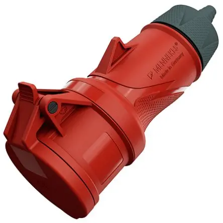 MENNEKES PowerTOP Xtra G Netzstecker Anthrazit, Rot, Fehgrau 5P, 400V, Kabel 180° IP54 32A