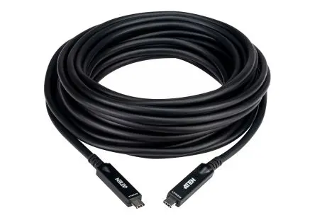 Produktfoto 1 von Aten Stecker UE USB-Verlängerungskabel, USB Typ A Buchse / USB Typ A, 10 m USB 3.2 Gen 1 Schwarz