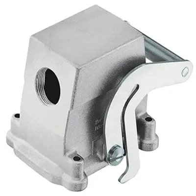 Produktfoto 1 von HARTING Han EMC Haube Feststellbar 1, Kabel 10B Haube für seitliche Kabeleinführung, IP65