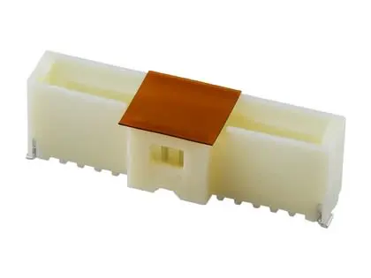 Produktfoto 1 von Molex 501331 Leiterplattenleiste gewinkelt, 15-polig / 1-reihig, Raster 1 mm Raster Oberfläche, Kabel-Platine, Ummantelt