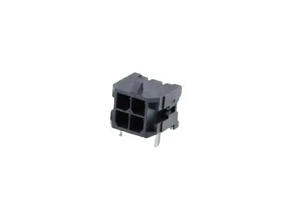 Produktfoto 1 von Molex 43045 Stiftsockel gewinkelt, 4-polig / 2-reihig, Raster 3 mm Raster SMD, Ummantelt