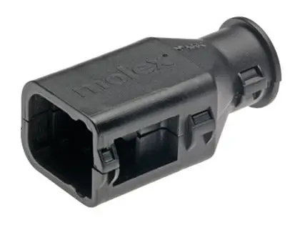 Produktfoto 1 von Molex 34950 D-Sub-Steckverbinderzubehör Gerade, 6-polig, D: D-Sub-Gehäuse Zugentlastung, Schwarz, aus Nylon