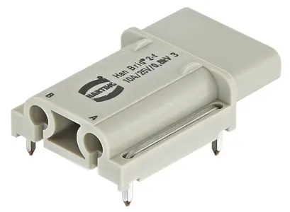 Produktfoto 1 von HARTING Han Brid Buchseneinsatz Buchse, 2-polig 10 A, Kabel, Einfügen