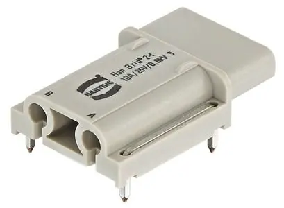 Produktfoto 1 von HARTING Han Brid Buchseneinsatz Buchse, 2-polig 10A, Kabel, Einfügen