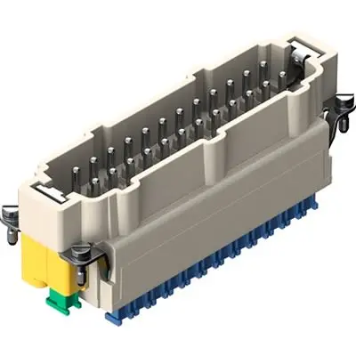 Produktfoto 1 von HARTING Han ES Press Hochleistungssteckverbinder-Einsätze und -Module Stecker, 24-polig 16A,