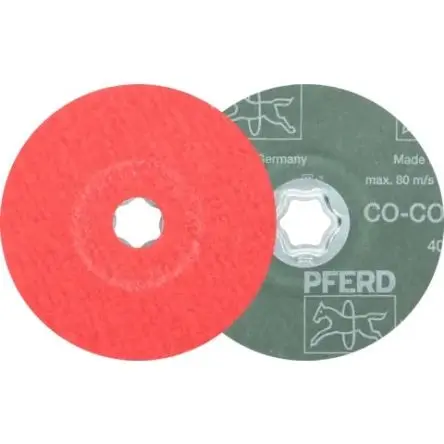 Produktfoto 1 von PFERD Rüggeberg France COMBICLICK Keramik Fiberscheibe Ø 125 mm, Korngröße 60