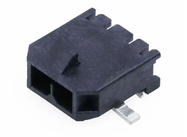 Produktfoto 1 von Molex 218989 Leiterplattenleiste gewinkelt, 2-polig / 2-reihig, Raster 3 mm SMD, Kabel-Platine, Ummantelt