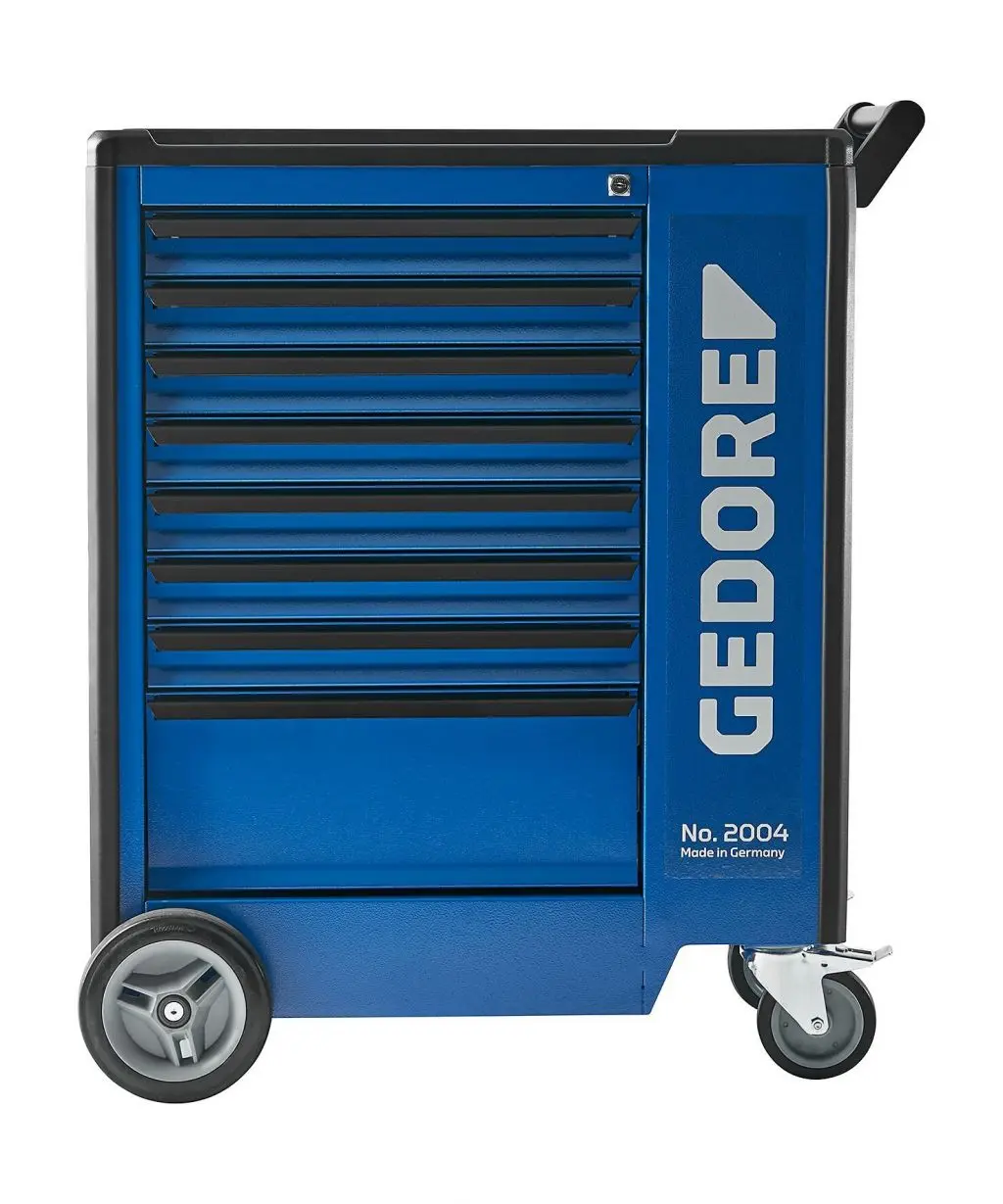 Produktfoto 1 von Gedore Blech Werkzeugwagen, Typ Werkzeugwagen 8 Schubladen mit Rädern, 1.02 mm x 605 mm x 865 mm