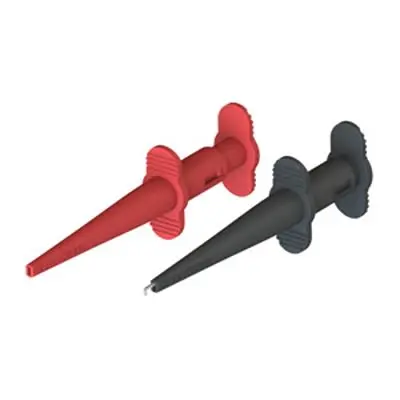 Produktfoto 1 von CALTEST Hakenklemme, 1-polig 5A, 4 mm, Messing, Vernickelt, Nylon