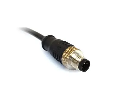 Produktfoto 1 von Bulgin M12, 4-polig konfektioniertes Sensorkabel, M12 Stecker / Einbausteckverbinder, Länge 1 m
