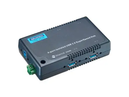 Produktfoto 1 von Advantech, USB 3.0 USB-Hub, 4 USB Ports, USB 3.0, 10/30 V DC T: 132 mm H: 32 mm B: 80mm