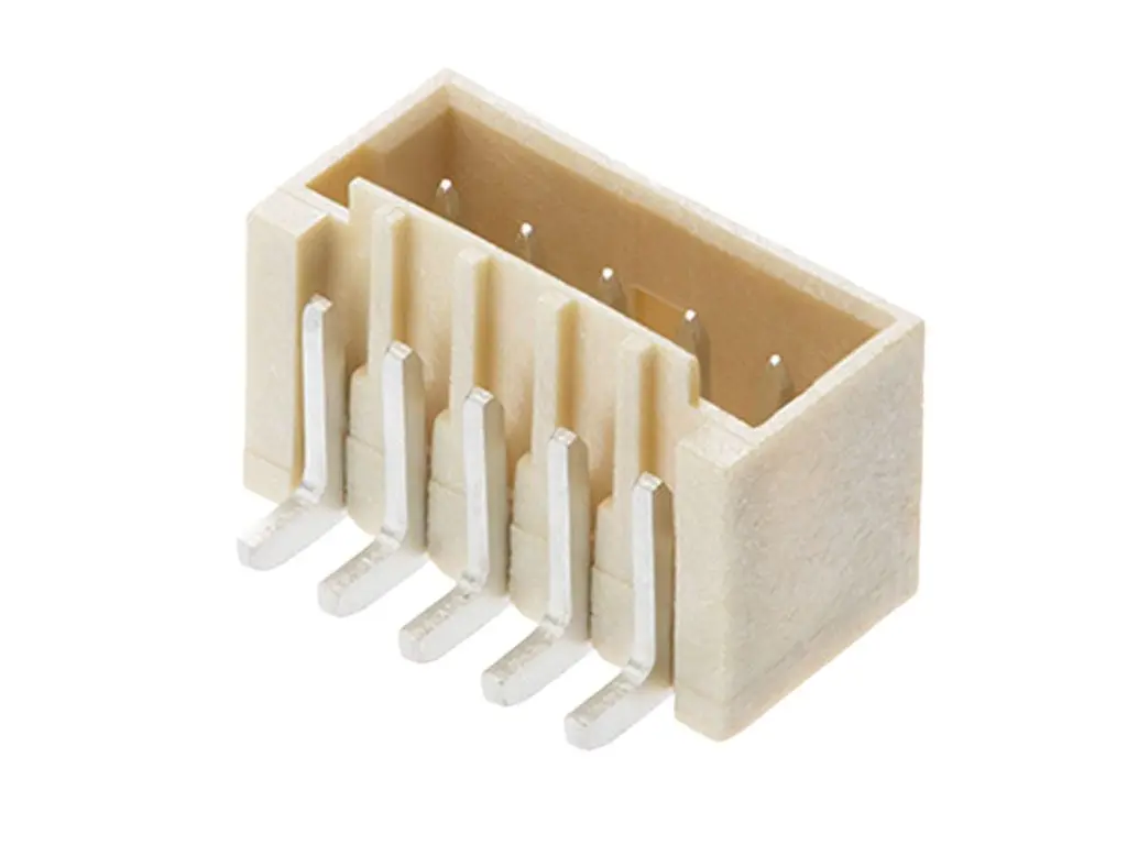 Produktfoto 1 von Molex 87437 Leiterplattenleiste Vertikal, 8-polig / 1-reihig, Raster 1.50 mm SMD, PCB-Stiftleiste, Ummantelt