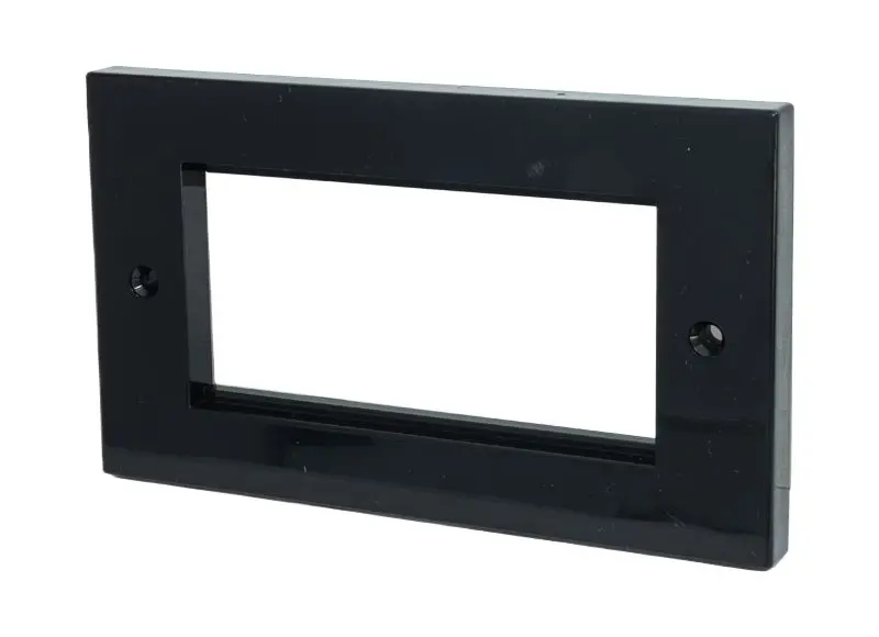 Produktfoto 1 von TUK Limited KPL ABS Blende Blende Schwarz, 2 Auslässe B. 146 mm