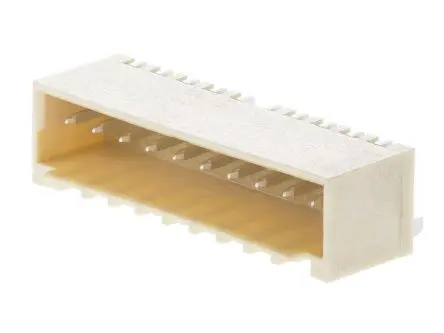 Produktfoto 1 von Molex 87438 Leiterplattenleiste gewinkelt, 15-polig / 1-reihig, Raster 1.50 mm Raster Oberfläche, Pico SPOX