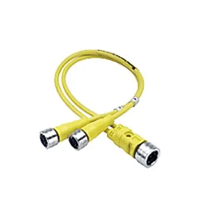 Produktfoto 1 von Molex 120068, 4-polig Kabel assembliert, M12 Micro Change Stecker 3 / M12 Micro Change Buchse, Länge 1 m