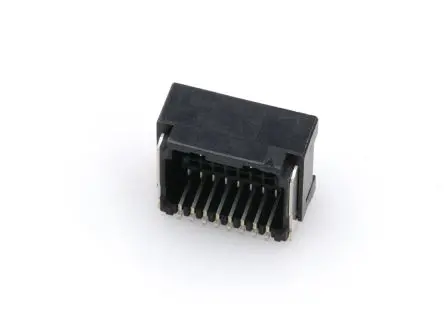 Produktfoto 1 von Molex 505448 Leiterplattenleiste gewinkelt, 16-polig / 2-reihig, Raster 1.25 mm Raster Oberfläche, Ummantelt