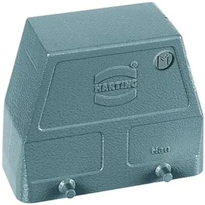 Produktfoto 1 von HARTING Han B Haube Doppelter Hebel 2, Kabel 10B Haube, IP65, IP66, IP67