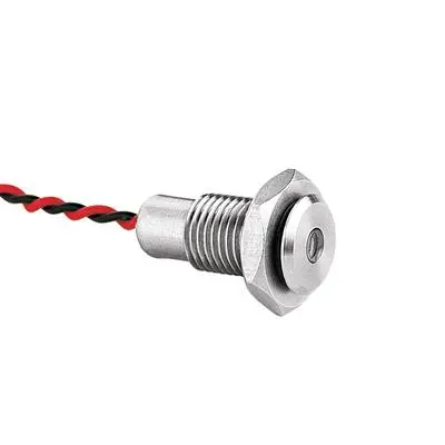 Produktfoto 1 von Bulgin DX0507 LED-Anzeige Rot LED-Anzeige, Anschlusskabel 24V 15 mm, IP67