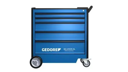 Produktfoto 1 von Gedore Blech Werkzeugwagen, Typ Gestellwagen 5 Schubladen mit Rädern, 1020 mm x 605mm x 1021 mm