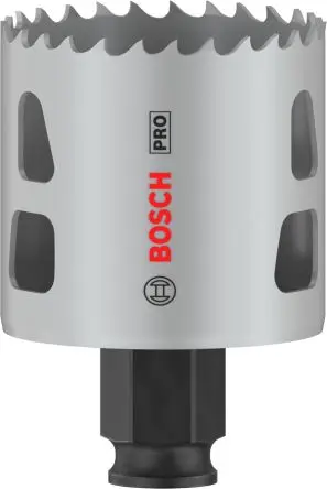 Produktfoto 1 von Bosch, Ø 51 mm HSS Lochsäge Trockenmauer, Nichteisenmetall, Rohr, Kunststoff, Profile, Weichholz 1-Stk. / Bohrtiefe 44