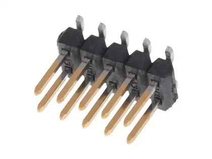 Produktfoto 1 von Molex 71308 Stiftsockel Vertikal, 10-polig / 2-reihig, Raster 2.54 mm Raster SMD, Unisoliert
