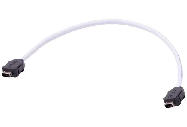 Produktfoto 1 von HARTING IX Industrial Cat6a Kabel assembliert, 1 m, Weiß, A IX Industrie Stecker, B Ix Industriell Stecker Abgeschirmt,