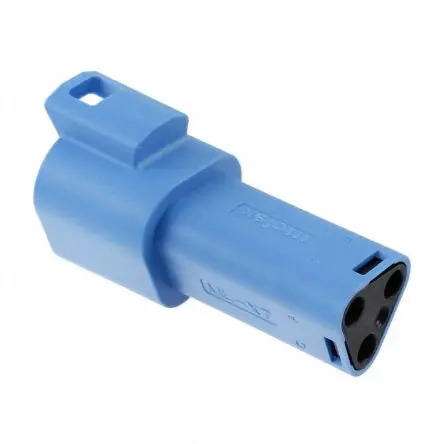 Produktfoto 1 von Molex 93444 Crimpgehäuse, Kabel, Buchsengehäuse, Crimpbefestigung, Buchse, 3-polig, Blau / 2-reihig