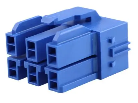 Produktfoto 1 von Molex 151049 Buchse Steckverbindergehäuse 6.5 mm, 6-polig / 2-reihig Gerade, Frei hängend