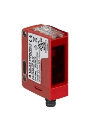 Leuze 25C Rechteckig Optischer Sensor, Polarisierter retroreflektierender, Transistor PNP Ausgang, M8