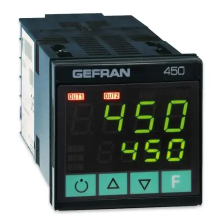 Gefran 450 Controller Frontplattenmontage 1, 2 x Relais Ausgang/ TC RTD Eingang 27V PID
