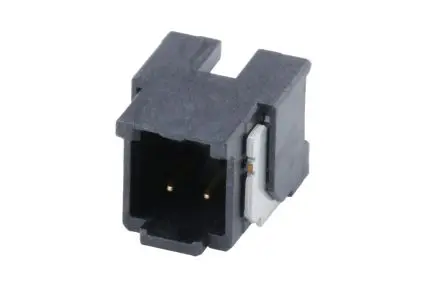 Produktfoto 1 von Molex 224047 Leiterplattenleiste gewinkelt, 2-polig / 1-reihig, Raster 2 mm Raster Oberfläche, Kabel-Platine, Ummantelt