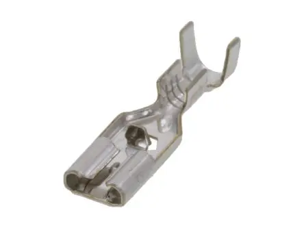 Produktfoto 1 von Molex 35068 Schnellkupplungs-Crimpanschluss, Silber, Nicht isoliert, 4.75 x 0.51 mm, Buchse, 20 AWG min, 16 AWG