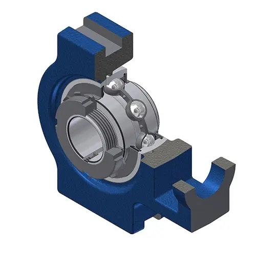 SNR 2-Loch Zylindrisch Lagereinheit aus Gusseisen, Innen-Ø 65 mm, 73 mm x 232 mm