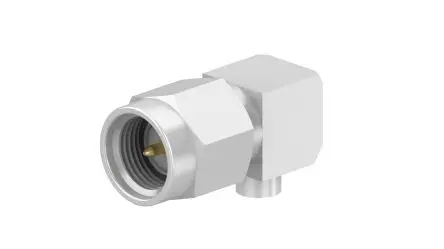 Huber+Suhner 16_SMA-50 Stecker Koaxialsteckverbinder SMA-Steckverbinder, Kabel, für RG-Kabel, 50 Ω Lot, gewinkelt
