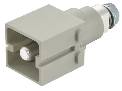 Produktfoto 1 von HARTING Han Modular Modul, Stecker, M8, 1000.00V, 64.9 x 34.2 x 29.3 mm