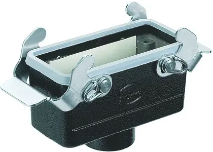 Produktfoto 1 von HARTING Han M Gehäuse Doppelter Hebel 2, Kabel 16B Kupplungsgehäuse, IP65