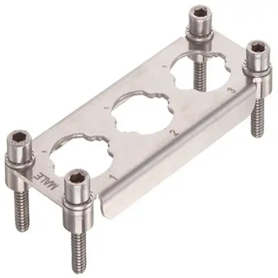Produktfoto 1 von HARTING Han HPR Enlarged Rahmen, Stecker, M6, 115 x 43.9 x 9.5 mm