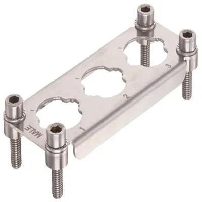 Produktfoto 1 von HARTING Han HPR Enlarged Rahmen, Stecker, M6, 115 x 43.9 x 9.5 mm