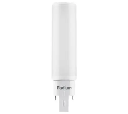 Produktfoto 1 von Radium Essence Duo/E LED-Lampe, 240V, 6 W / 660 lm, Kaltweiß 143 mm 4000k, G24Q-Sockel 13 W