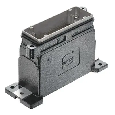 Produktfoto 1 von HARTING Han HPR Oberflächenmontiertes Gehäuse Schraubbefestigung, Oberfläche 24B Haube für obere Kabeleinführung, IP65,
