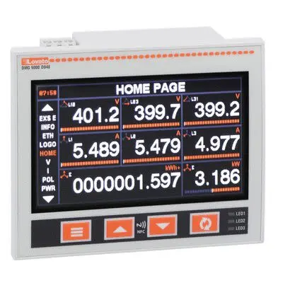 Produktfoto 1 von Lovato DMG Energiemessgerät LCD 92 mm x 92 mm Energiemessgerät / 3-phasig