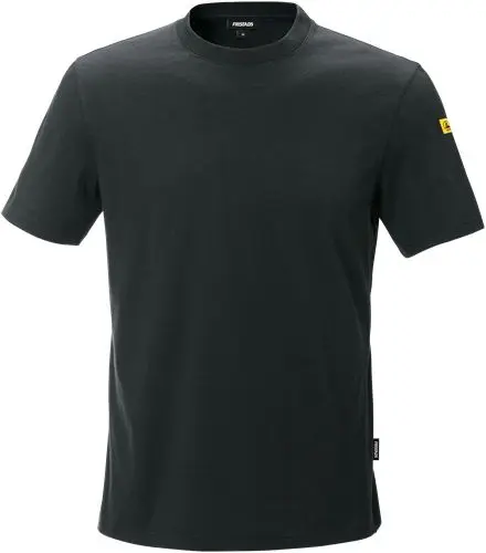 Fristads 7081 XTM T-Shirt, Leitfähiges Gewebe, Baumwolle, Polyester Kurz Schwarz 4XL