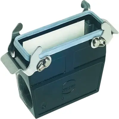 Produktfoto 1 von HARTING Han M Gehäuse Doppelter Hebel 2, Kabel 24B Kupplungsgehäuse, IP65