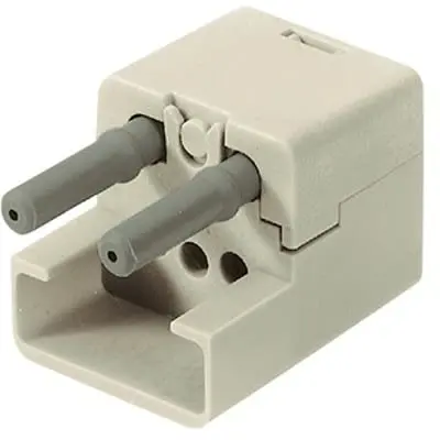 Produktfoto 1 von HARTING Han Brid Hochleistungssteckverbinder-Einsätze und -Module Stecker, 2-polig 10A, Stromversorgungssteckverbinder